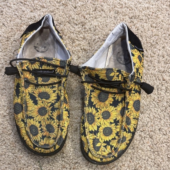Simply Southern Shoes - Simply Southern Brand,  Sunflower Shoes, Womens 8M, used